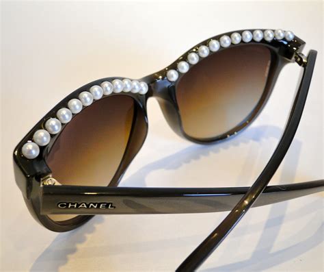 chanel pearl sunglasses|authentic chanel sunglasses.